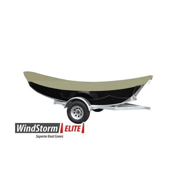 Eevelle Boat Cover DRIft BOAT, Outboard Fits 19ft L up to 96in W Khaki SFDFT1996B-KHA - main